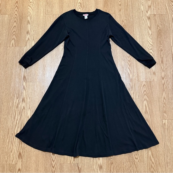 FADS Classic Long Sleeve Dress Black Women's Size M - Picture 1 of 7